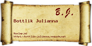 Bottlik Julianna névjegykártya